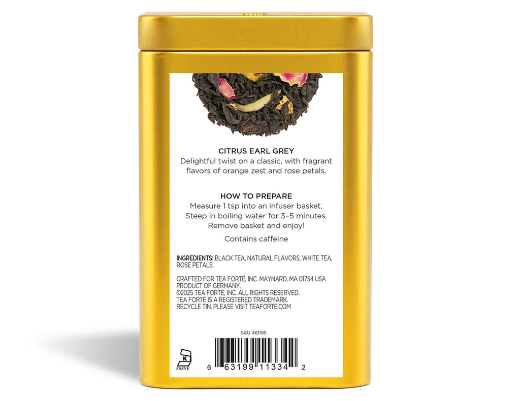 Citrus Earl Grey Loose Leaf Tea Canister