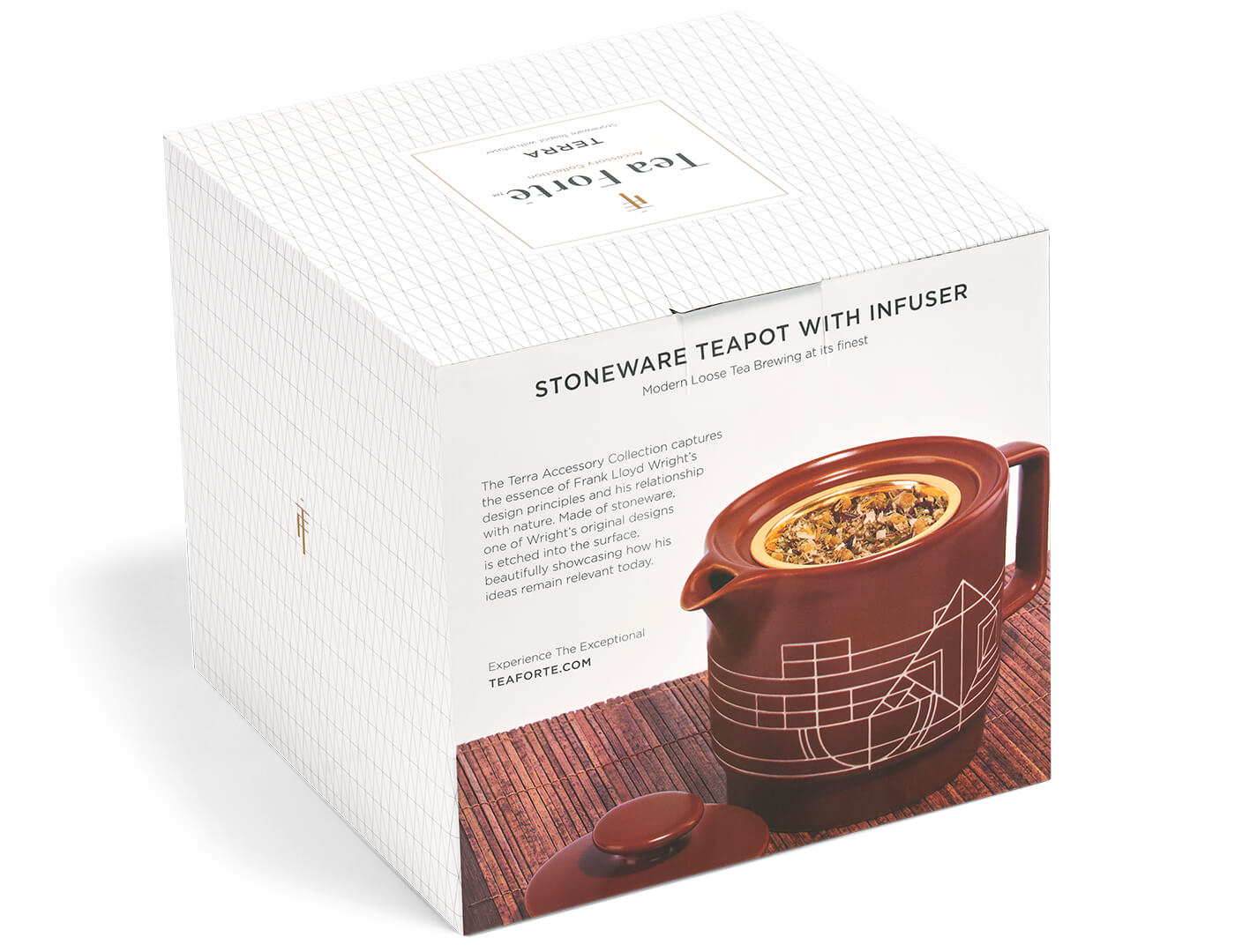 Frank Lloyd Wright Terra Teapot with Infuser